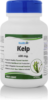 

HealthVit Kelp 600 mg, 60 Capsules(600 mg)