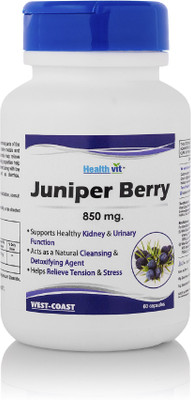 

HealthVit Juniper Berry 850 mg, 60 Capsules(850 mg)