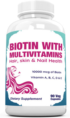 

RAMINI BIONUTRITION BIOTIN WITH MULTIVITAMINS for Hair, Skin & nail health(1 No)