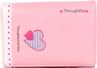 

b4bags Girls Pink Artificial Leather Wallet(6 Card Slots), Baby pink