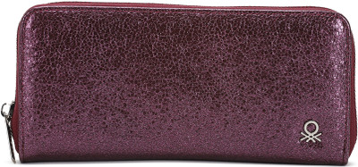 

United Colors of Benetton Women Purple Artificial Leather Wallet(3 Card Slots), 902