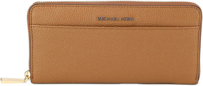 

Michael Kors Women Casual Brown Genuine Leather Wallet(12 Card Slots), Acorn