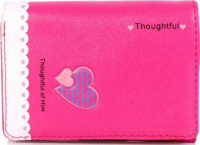 

b4bags Girls Maroon Artificial Leather Wallet(6 Card Slots), Brilliant rose