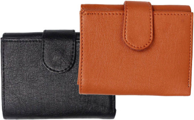

FERRET Men Tan, Black Artificial Leather Wallet(7 Card Slots), Black;tan