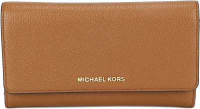 

Michael Kors Women Casual Brown Genuine Leather Wallet(17 Card Slots), Acorn