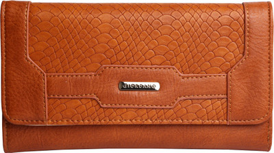 

Giordano Women Brown Artificial Leather Wallet(10 Card Slots), Orange