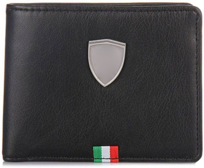 Fillincart Men Black Artificial Leather Wallet(4 Card Slots)