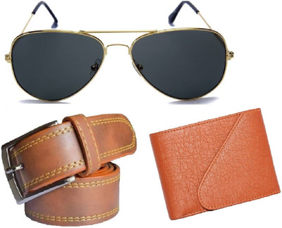 

Poland Wayfarer, Belt, Wallet Combo(Tan, Black, Tan)