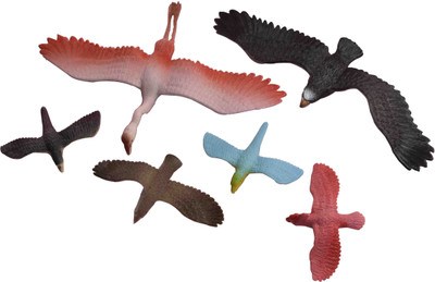 

PTCMart Fly Eagle Birds Multicolor (Set of 6pcs)(Multicolor)