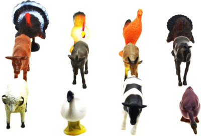 

PTCMart Farm Animals Multicolor 12pcs Set(Multicolor)