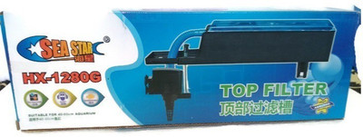 

Seastar SEA STAR® Aquarium TOP Filter HX-1280G (Comes with Free Filter PAD) Power Aquarium Filter(Mechanical Filtration for Salt Water and Fresh Water)