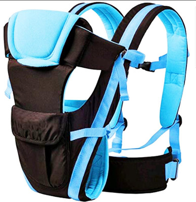 

Nagar international Soft Baby Carrier Brown Blue 4 in 1 Position with Comfortable Head Support & Buckle Straps Baby Carrier(Brown, Blue, Front Carry facing in), Blue;brown