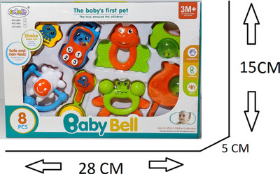 

Stylo New Born Kid Plastic Non Toxic Attractive Rattle Toys Rattle(Multicolor)
