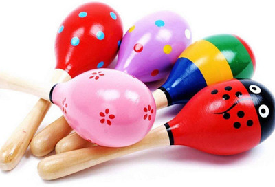 

SN toy zone High Quality Wooden Baby Rattle Toy/Gilki/Junjun Toy for Babies.(Pack of 2 Multicolour) Rattle(Multicolor)