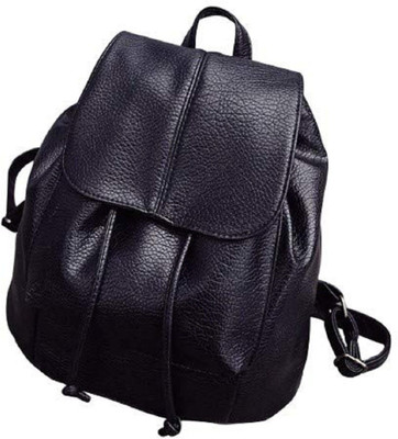 

Aeoss Soft Leather Double Shoulder Travel Bucket Woman Korean Bag Backpack (Black) 20 Backpack(Black)