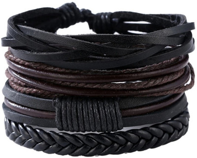 Impression Leather Bracelet(Pack of 4)