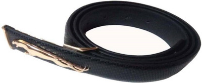 

JANNAT Men Formal Black Artificial Leather Belt