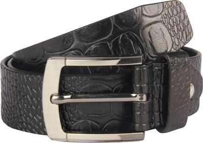 

Raza Men Casual Black Genuine Leather Belt