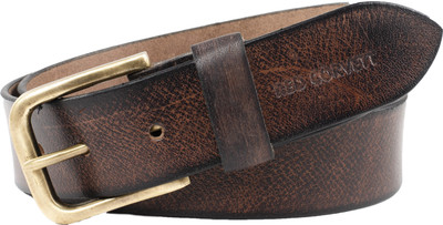 

RED Corvett Men Casual Brown Genuine Leather Belt