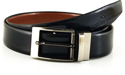 

Robertson Shizuoka Men Formal Black, Tan Genuine Leather Reversible Belt