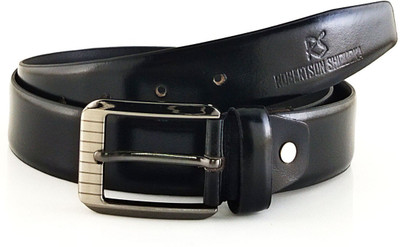 Robertson Shizuoka Men Formal Black Genuine Leather Belt