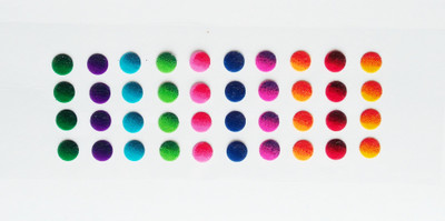

SJ COLLECTION Multi Shade Small Size Round Shape 40 Fancy Forehead Multicolor Bindis(Fancy Bindi)