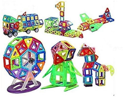 

Smartcraft Magnetic Tiles 52 pcs,Magnetic Tiles Educational Building Construction Toys for Kids Boys & Girls(Multicolor)