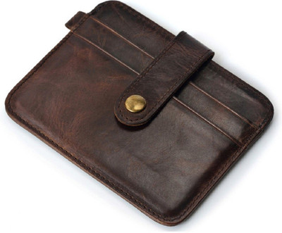 

LEATHER ATM 6 Card Holder(Set of 1, Brown)