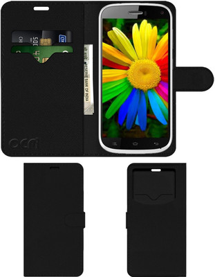 ACM Flip Cover for Celkon Millennium Elite Q470(Black, Cases with Holder, Pack of: 1)