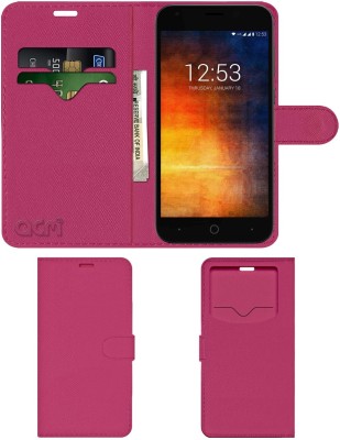 ACM Flip Cover for Smartron T.Phone P(Pink, Cases with Holder, Pack of: 1)