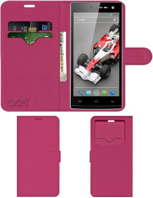 ACM Flip Cover for Xolo Q1010i(Pink, Cases with Holder, Pack of: 1)