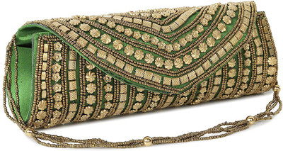 

Panachee Party, Casual Green Clutch