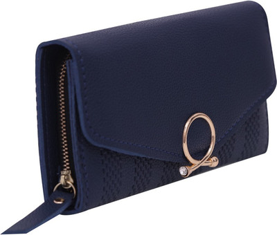 

MINAAR Casual Blue Clutch