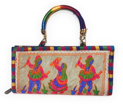 

Unique Fashion Casual, Party Beige, Multicolor Clutch