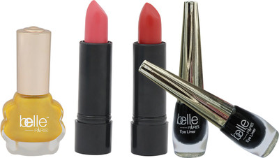 

Belle SET OF 1 NAIL PAINT + 2 EYE LINERS + 2 LIPSTICKS(Set of 1)