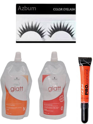 

azbum combo set of eyelashes la concealer glatt(Set of 4)