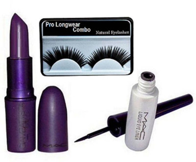 

Pro longwear combo Eyelashes & Mac Giambattista Valli Matte Lipstick & Liquid Eye Liner(Set of 3)