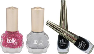 

Belle SET OF 2 NAIL PAINTS + 2 EYE LINERS(Set of 1)