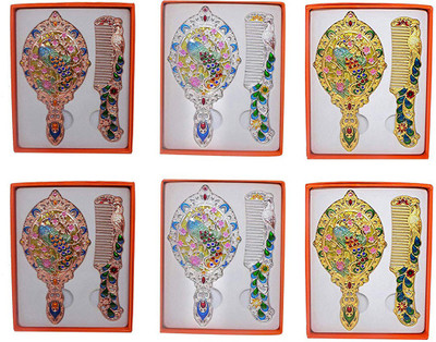 

Confidence New Arrival Decorative Comb And Mirror, Perfect Diwali Gift For Friends & Relatives, Set Of 6, Pack Of 1(Set of 6)