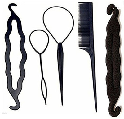 Param Hair Accessories set of 5 pcs / Home easy to use hair styling kit Hair Accessory Set(Black)