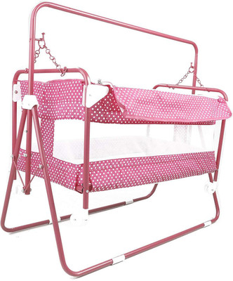 

Baybee Baby EasyNest Foldable- New Born Baby Swing Cradle with Hanging Cradle with Mosquito Protection For 0 and 12 Month Kids Boys & Girls (Red )(Red)