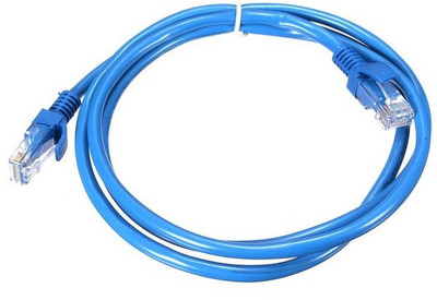

Maxtree RJ45 CAT 5e ETHERNET PATCH/LAN CABLE 1.5 MTR. Patch Cable(Compatible with NETWORKING, Blue, White)