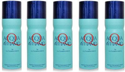

HAMD ACQUA Pack of 5 Deodorant Spray - For Men & Women(1000 ml, Pack of 5)