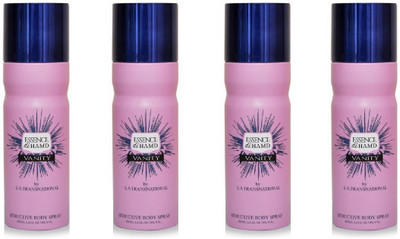 

HAMD Essence di Vanity Pack of 4 Deodorant Spray - For Women(800 ml, Pack of 4)