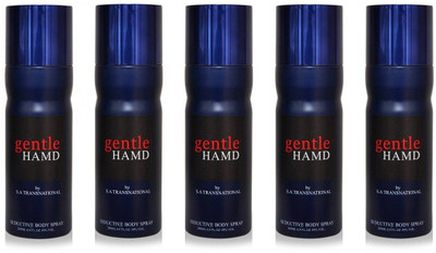 

HAMD GENTLE Pack of 5 Deodorant Spray - For Men & Women(1000 ml, Pack of 5)