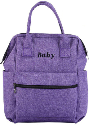 

Baybee Premium Wide Open Designer Baby Diaper Backpack / Multi-Function Waterproof Tote Bag Stroller Straps, Travel Bag, Nappy Changing Bag Diaper Bag(Purple)