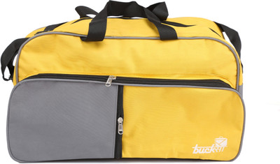 

Bucksa BucksaT3DB Travel Duffel Bag(Grey, Yellow)