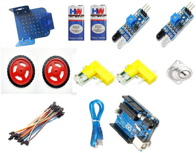 

TechWiz Line Follower Kit With Arduino Uno Educational Electronic Hobby Kit