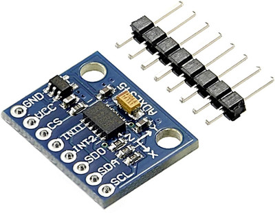 

VGS MARKETINGS GY-291 ADXL345 3-Axis Digital Gravity Sensor Acceleration Module IIC/SPI transmission Micro Controller Board Electronic Hobby Kit