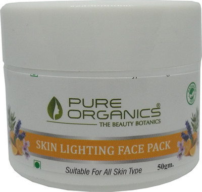 

Pure Organics Skin Lightening Face Pack 50 GMS for Men & Women(50 g)